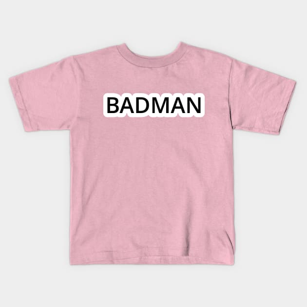 Vegeta's Badman Shirt (Design on back) Kids T-Shirt by Pandoramonium